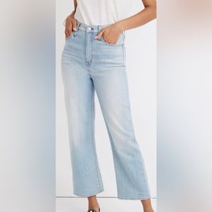 Madewell, size 26 Slim wide-leg crop jeans
